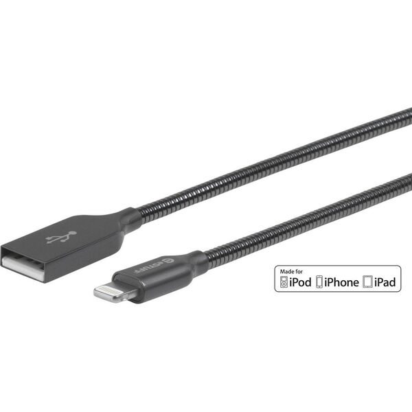 Kabel USB eStuff USB-A - Lightning 1.5 m Czarny (ES601165)