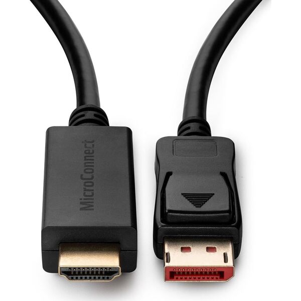 Kabel MicroConnect DisplayPort - HDMI 5m czarny (MC-DP-HDMI-5004K)