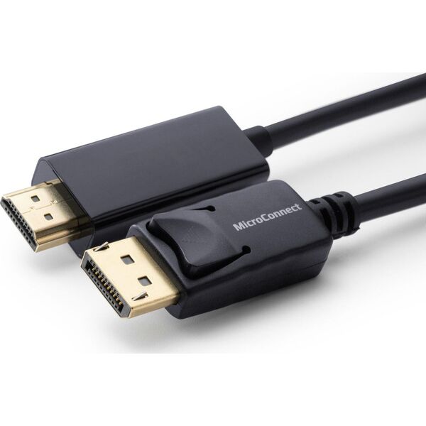 Kabel MicroConnect DisplayPort - HDMI 1.5m czarny (MC-DP-HDMI-150)