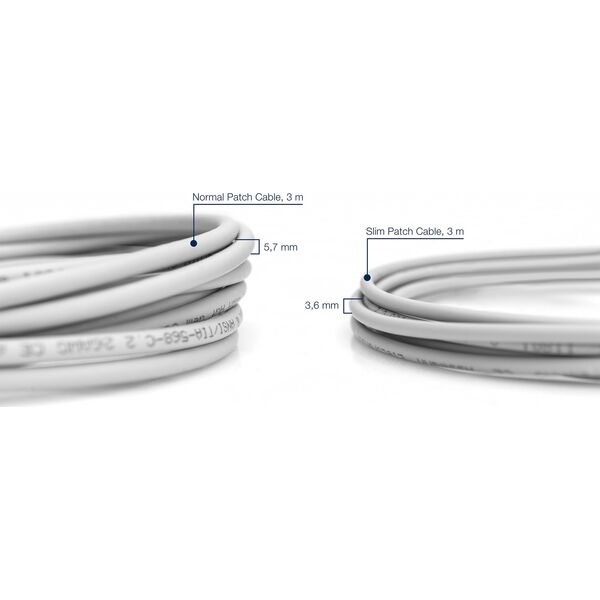 Digitus DIGITUS CAT 6 U/FTP Slim Patchkabel 10m grau