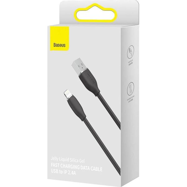 Kabel USB Baseus USB-A - Lightning 1.2 m Czarny (031222)
