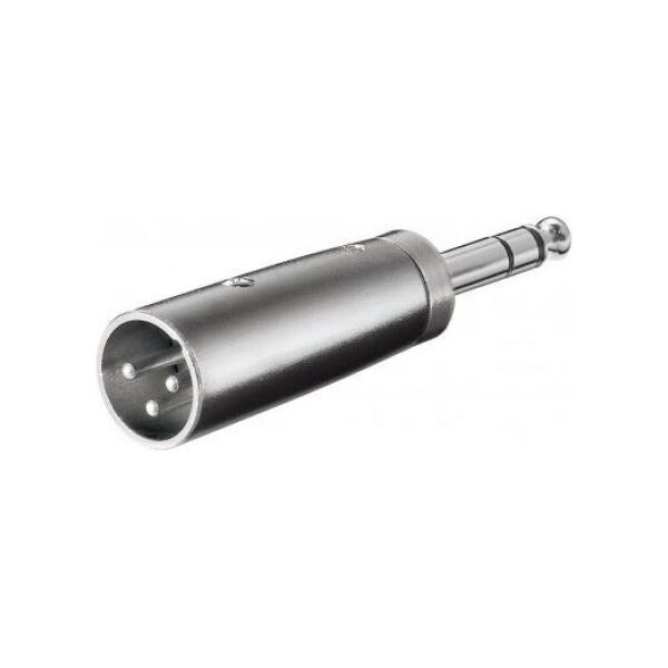 Adapter AV Goobay Jack 6.3mm - XLR srebrny (RB27515)