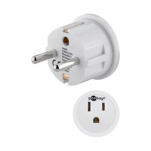 Goobay Adapter sieciowy US/Japonia, biały
