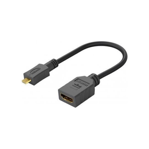 Adapter AV Goobay HDMI Micro - HDMI czarny (RB58683)