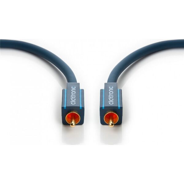 Kabel Clicktronic RCA (Cinch) - RCA (Cinch) 1m granatowy