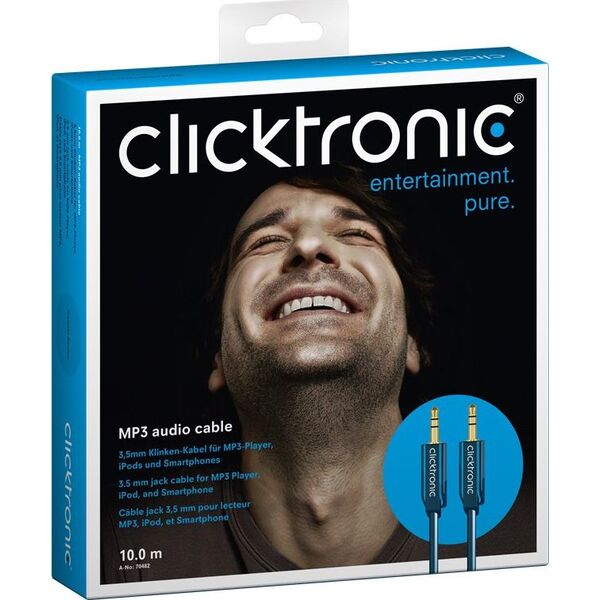 Kabel Clicktronic Jack 3.5mm - Jack 3.5mm 10m granatowy (RB70482)