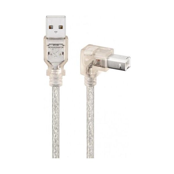 Kabel USB Goobay USB-A - USB-B 0.5 m Przezroczysty (JAB-758947)