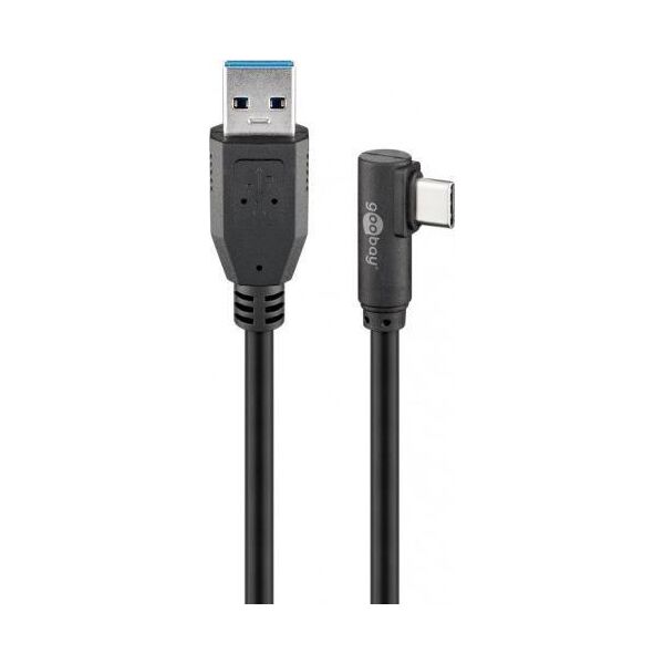 Kabel USB Goobay USB-A - USB-C 3 m Czarny (JAB-4410953)
