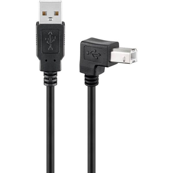Kabel USB Goobay USB-A - USB-B 5 m Czarny (JAB-854301)
