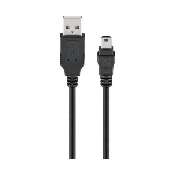 Kabel USB Goobay USB-A - miniUSB 1 m Czarny (JAB-3914316)