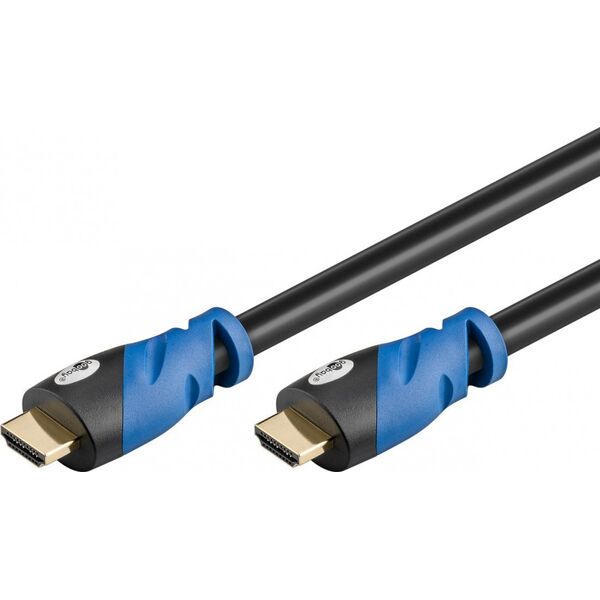 Kabel Goobay HDMI - HDMI 0.5m niebieski (72315)