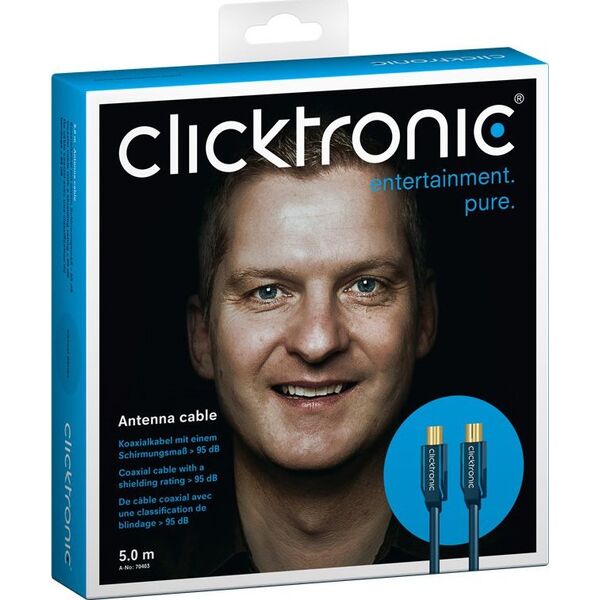 Kabel Clicktronic Antenowy 5m granatowy (JAB-1339027)