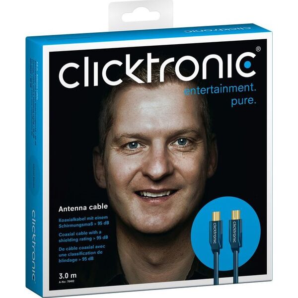 Kabel Clicktronic Antenowy 3m granatowy (JAB-1339026)