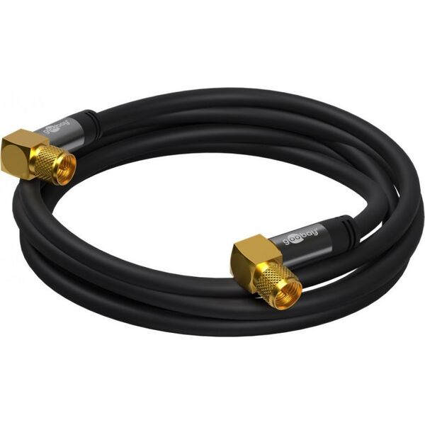 Kabel Goobay Antenowy (F) 10m czarny (70589)
