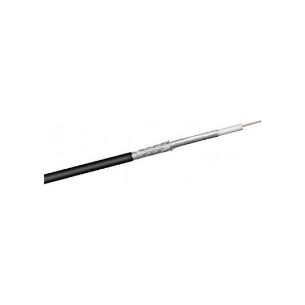 Przewód Goobay 100 dB kabel koncentryczny antenowy do zastosowań na zewnątrz budynku, ekranowanie 2x, CU, 100 m, - Długość kabla 100 m