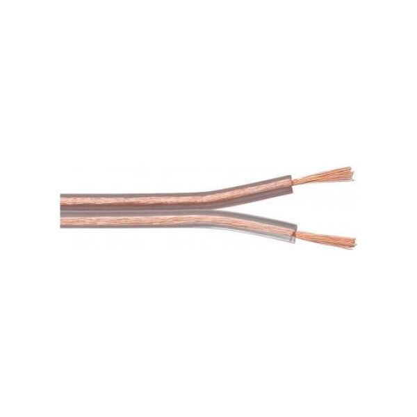Przewód Goobay Kabel głośnikowy Przezroczysty CCA - Długość kabla 100 m