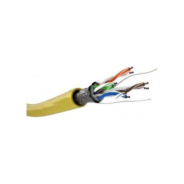 Goobay CAT 5e kabel sieciowy, F/UTP - Wersja kolorystyczna Żółty