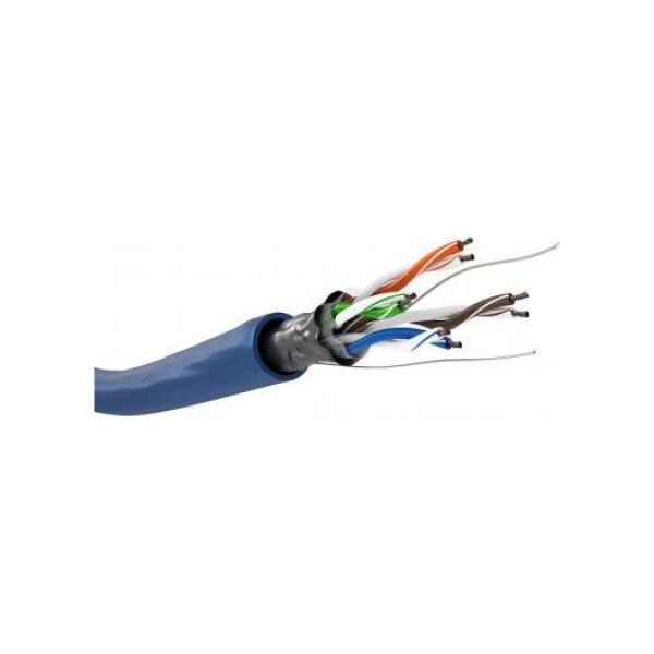 Goobay CAT 5e kabel sieciowy, F/UTP - Wersja kolorystyczna Niebieski