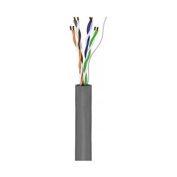 Goobay CAT 5e kabel sieciowy, U/UTP, Szary - Długość kabla 305 m