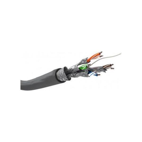 Goobay CAT 6 kabel sieciowy, S/FTP (PiMF), Szary - Długość kabla 305 m