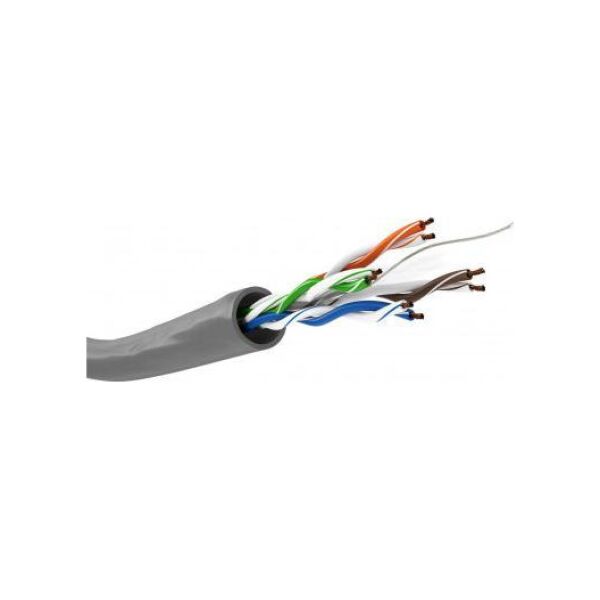 Goobay CAT 6 kabel sieciowy, U/UTP, Szary - Długość kabla 100 m