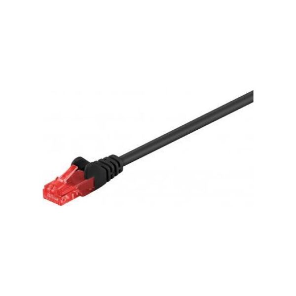 Goobay CAT 6Kabel łączący, U/UTP, czarny - Długość kabla 25 m