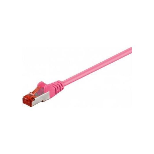 Goobay CAT 6 Kabel łączący, S/FTP (PiMF), Purpurowy - Długość kabla 30 m