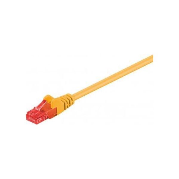 Goobay CAT 6Kabel łączący, U/UTP, Żółty - Długość kabla 25 m