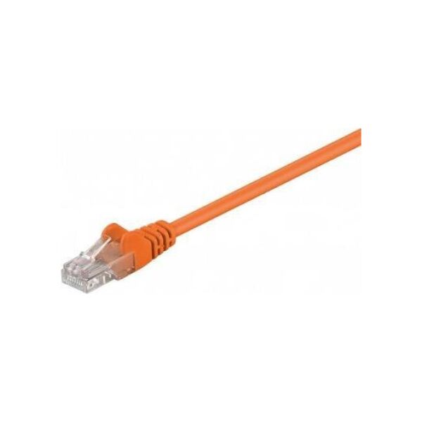Goobay CAT 5e Kabel łączący, U/UTP, Pomarańczowy - Długość kabla 0.5 m