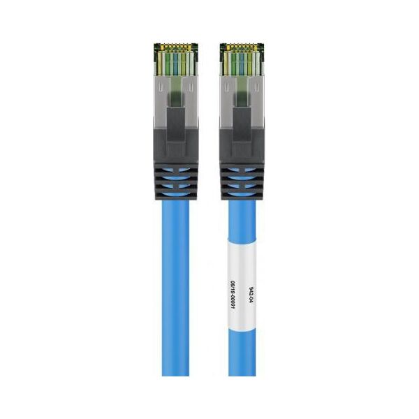 Goobay Kabel patchowy RJ45 (CAT 6A, 500 MHz) z surowym kablem CAT 8.1 S/FTP, - Długość kabla 7.5 m