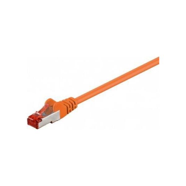 Goobay CAT 6 Kabel łączący, S/FTP (PiMF), Pomarańczowy - Długość kabla 15 m