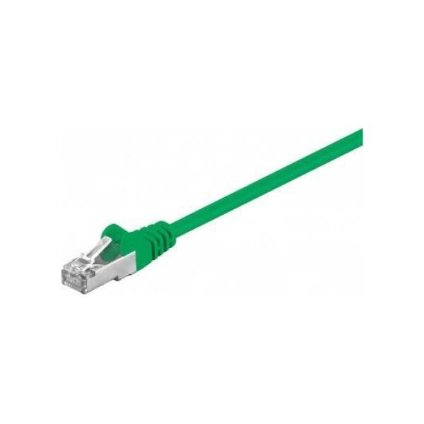 Goobay CAT 5e Kabel łączący, SF/UTP, Zielony - Długość kabla 1.5 m