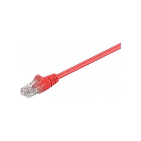 RB-LAN CAT 5e Kabel łączący, U/UTP, Czerwony - Długość kabla 0.25 m