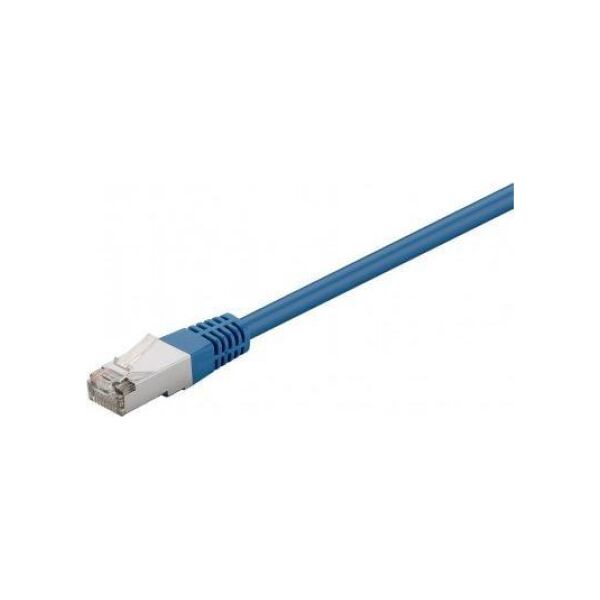 RB-LAN CAT 5e Kabel łączący, F/UTP, Niebieski - Długość kabla 1 m