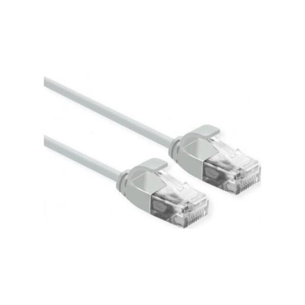 Roline Patchcord ROLINE data center UTP kat. 6A (klasa EA), LSOH, Slim, szary, 0,3 m