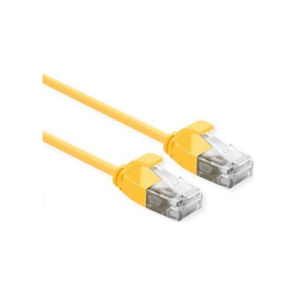 Roline Patchcord ROLINE data center UTP kat. 6A (klasa EA), LSOH, Slim, żółty, 1 m