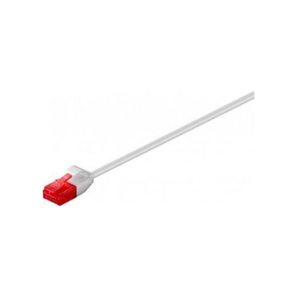 CAT 6Smukły kabel połączeniowy,U/UTP, Szary - Długość kabla 3 m
