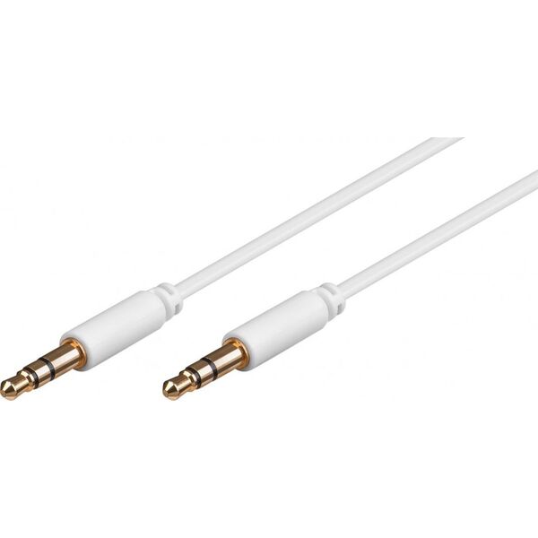 Kabel Goobay Jack 3.5mm - Jack 3.5mm 1m biały (69111)