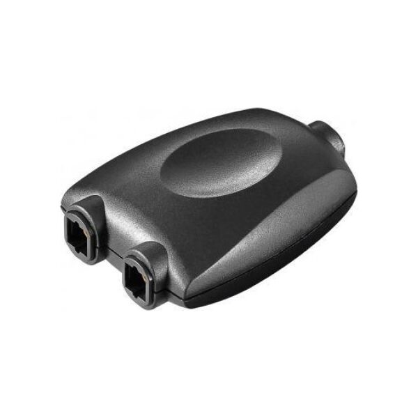 Adapter AV Goobay Cyfrowy rozdzielacz audio Toslink 1 na 2 czarny - Wersja kolorystyczna Czarny
