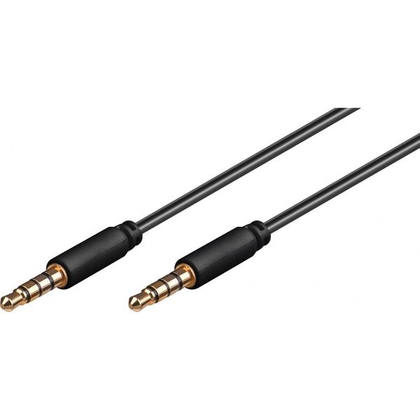 Kabel Goobay Jack 3.5mm - Jack 3.5mm 3m czarny (63832)