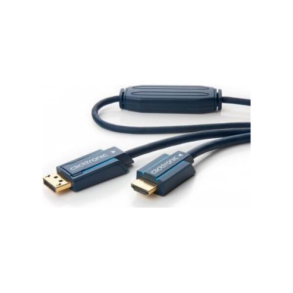 Kabel Clicktronic DisplayPort - HDMI 10m granatowy (JAB-6484879)