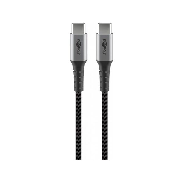 Kabel USB Goobay USB-C - USB-C 0.5 m Czarny (JAB-6985371)