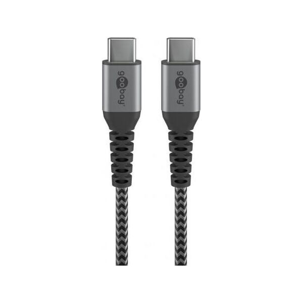 Kabel USB USB-C - USB-C 2 m Szary (JAB-6985373)