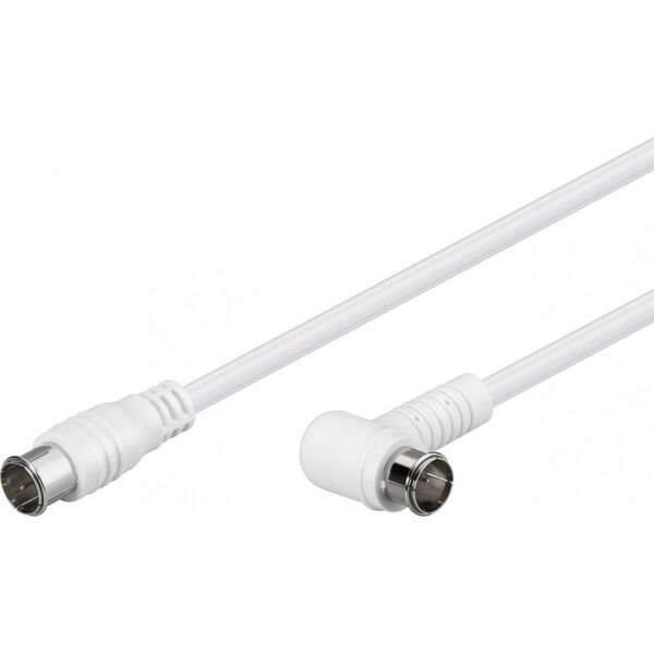 Kabel Goobay Antenowy (F) 2.5m biały (67348)
