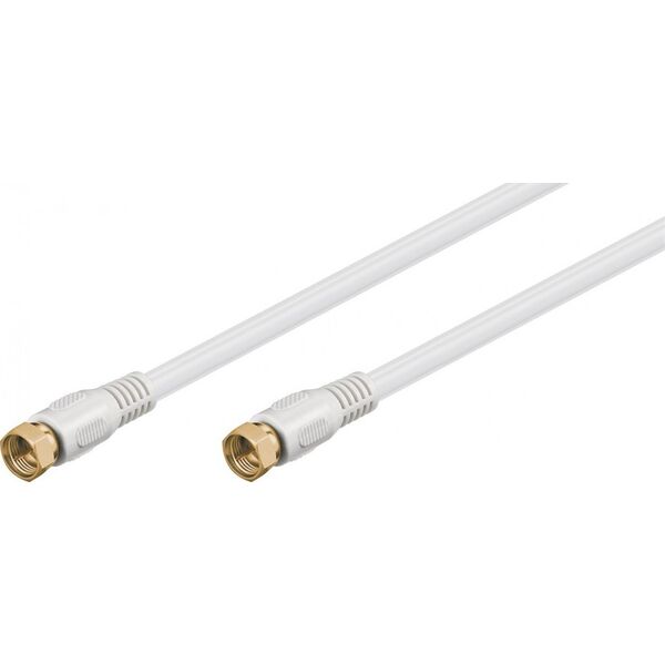 Kabel Goobay Antenowy (F) 2.5m biały (67291)