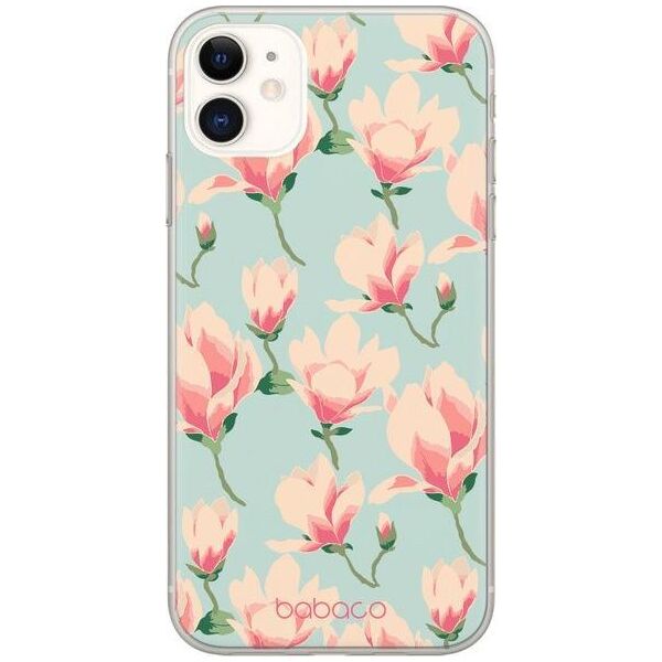 Babaco ETUI NADRUK BABACO KWIATY 016 IPHONE 12 PRO MAX MIĘTOWY PUDEŁKO