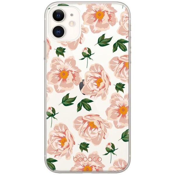 Babaco ETUI NADRUK BABACO KWIATY 014 IPHONE 12 MINI TRANSPARENT PUDEŁKO