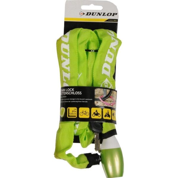 Dunlop Zapięcie rowerowe łańcuch na zamek dł. 120 cm