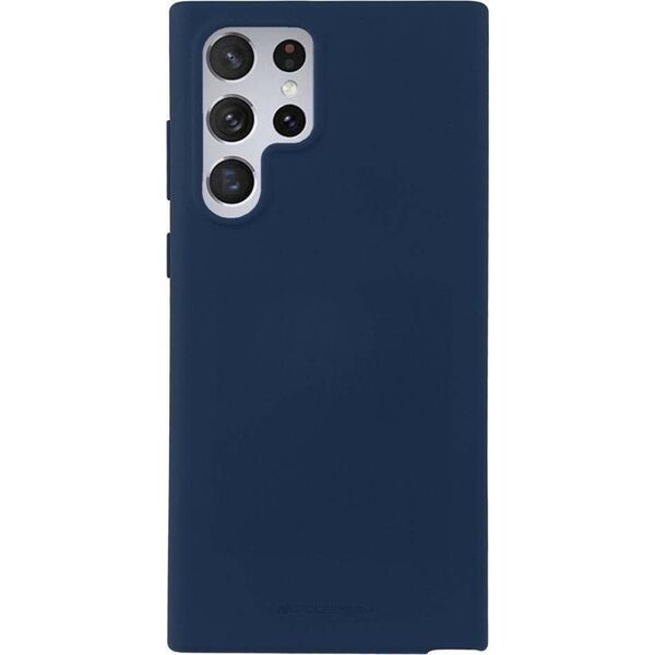 Mercury Goospery Etui SAMSUNG GALAXY S22 ULTRA Matowy Silikon Mercury Soft Jelly granatowe