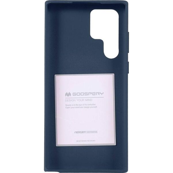 Mercury Goospery Etui SAMSUNG GALAXY S22 ULTRA Matowy Silikon Mercury Soft Jelly granatowe